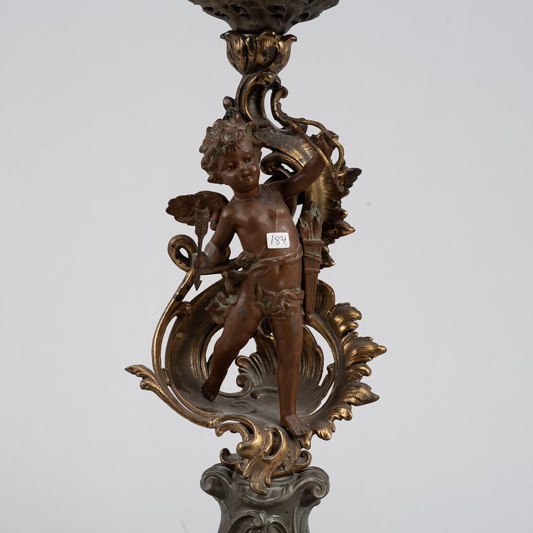 A Lenzkirhcer mantel clock, ca 1900.