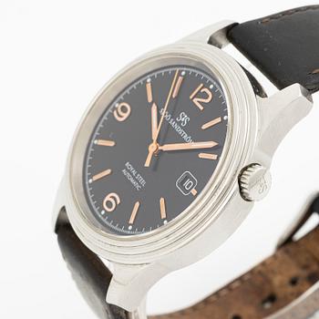 Sjöö Sandström, Royal Steel Classic II, wristwatch, 41 mm.