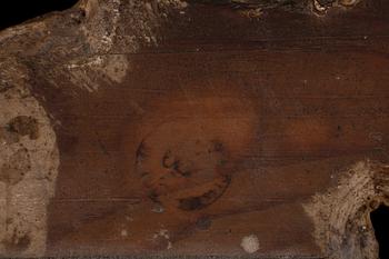 A pair of Swedish Rococo 18th century two-light girandole mirrors.