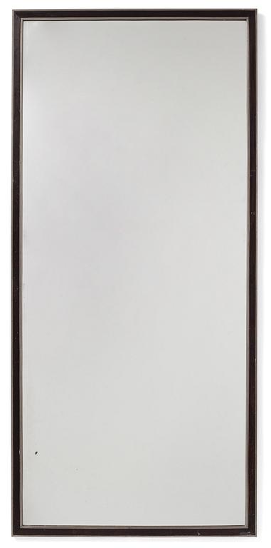 Uno Åhrén, a rare ebonized pear wood and pewter mirror, Firma Svenskt Tenn, early 1930s.