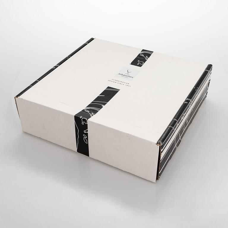 Ardy Strüwer, vase and bowl, signed, Johansfors.