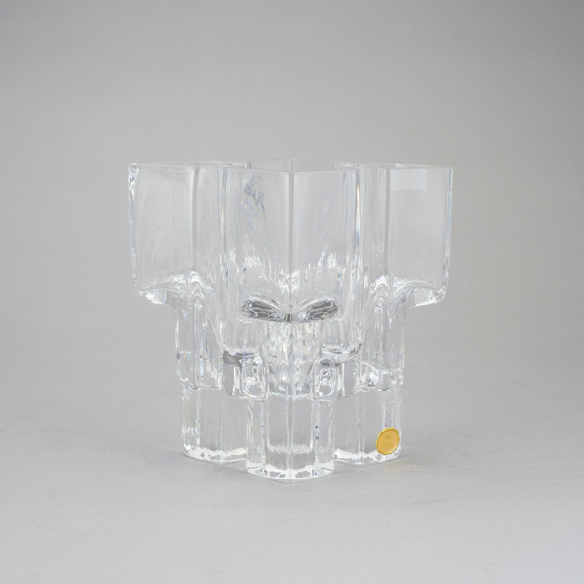 HELENA TYNELL, vas, glas, Riihimäen Lasi Oy, signerad.