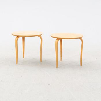 Bruno Mathsson, sidobord, ett par "Annika" för DUX, 1900-talets andra hälft.