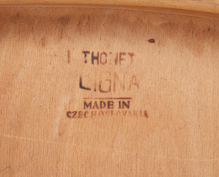 KARMSTOLAR, ett par, Josef Frank, Thonet, Tjeckoslovakien, stämpelmärkta.