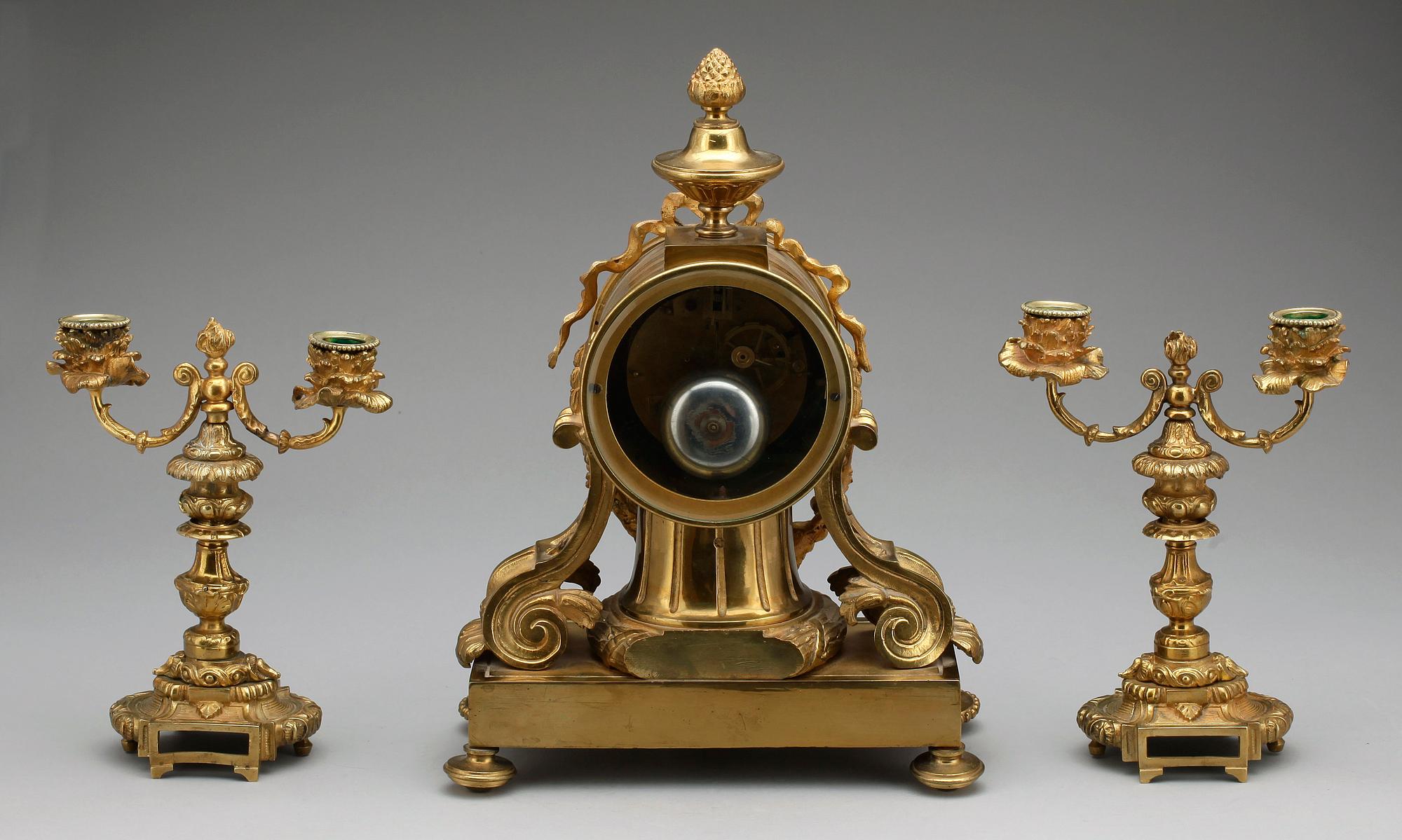 BORDSGARNITYR, 3 delar, Louis Seize stil, Frankrike, omk 1900.