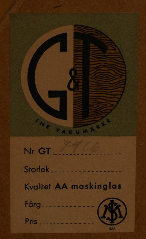 A mahogany mirror from Glas&Trä, Hovmantorp.