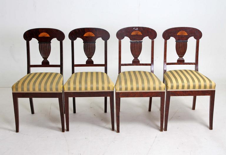 STOLAR, 4 st, Karl Johanstil, 1800-tal.