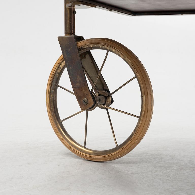 Josef Frank, a model 889 serving trolley, Firma Svenskt Tenn, Sweden, mid 20th century.