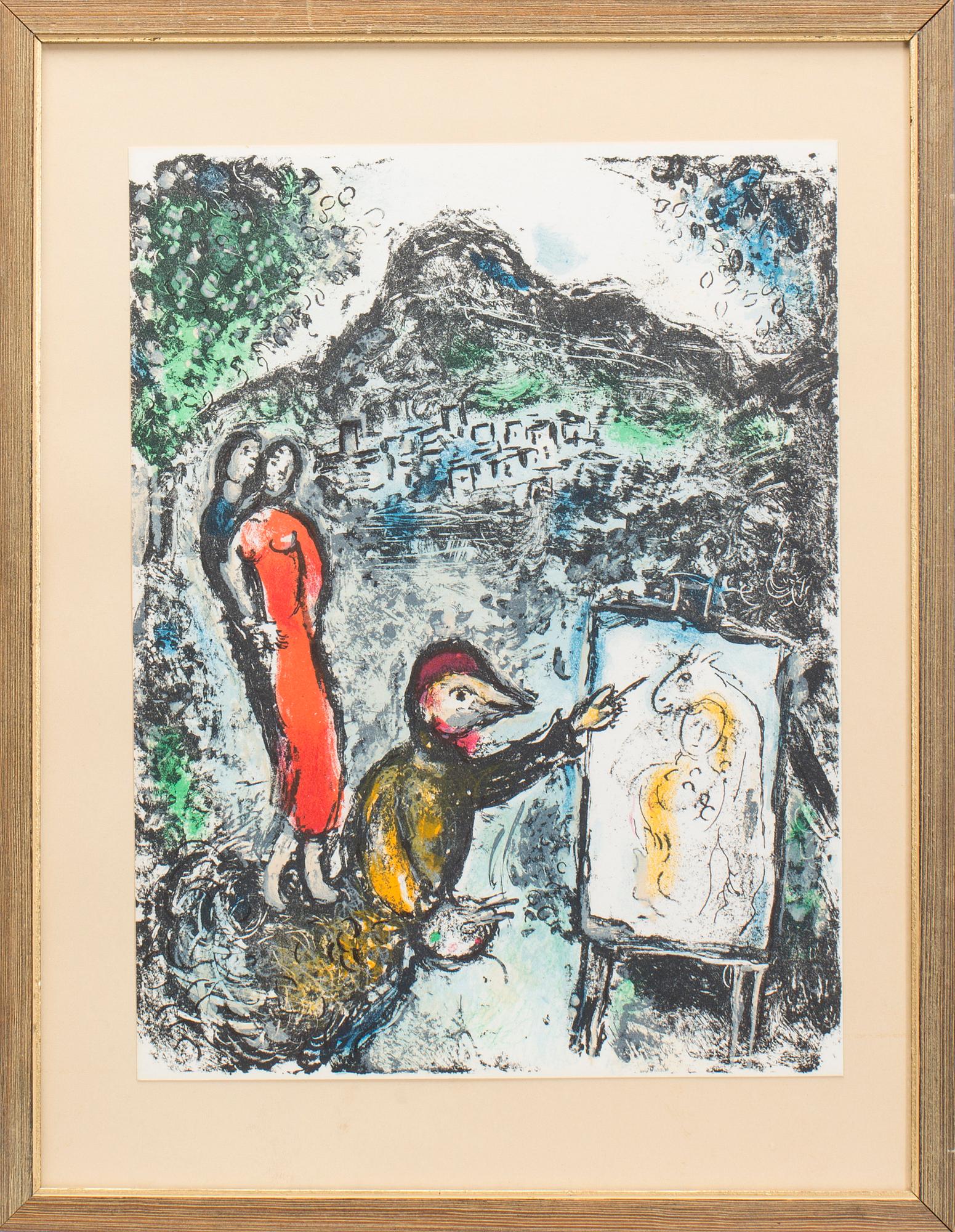 MARC CHAGALL, originalfärglitografi.