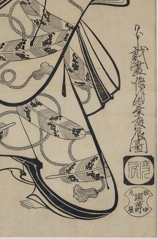 KAIGETSUDO DOSHIN (1711-1736), efter, färgträsnitt. Japan, 1900-tal.