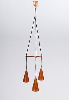 TAKLAMPA, 1950-tal. Höjd ca 30 cm.