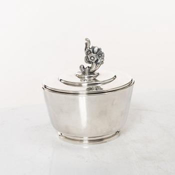 A 3-piece Swedish silver coffee service, marks of CG Hallberg, Stockholm 1947.