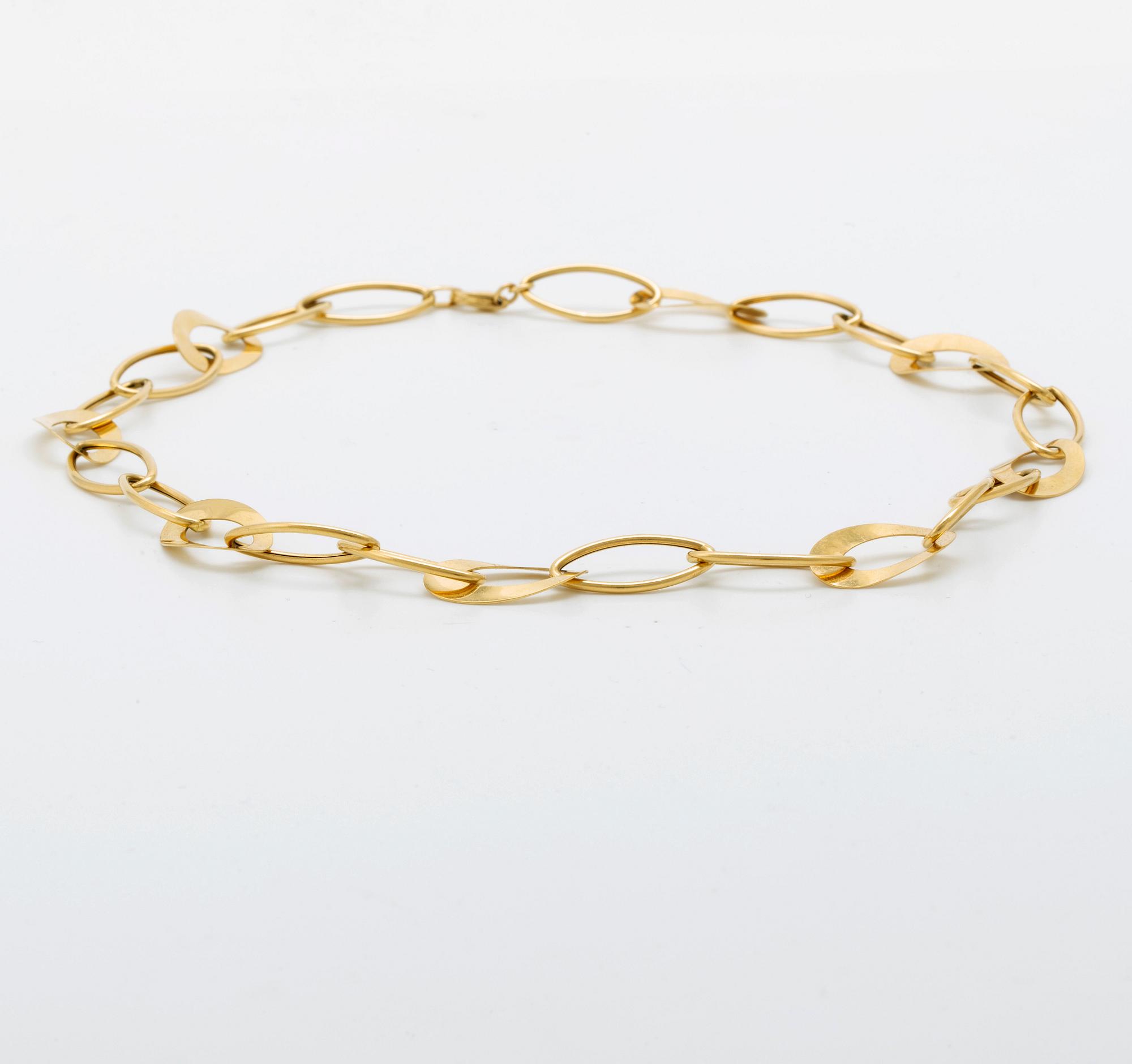 Collier, 18K guld, 15,9g, inköpt guldsmed Björn Nilsson Kristianstad.