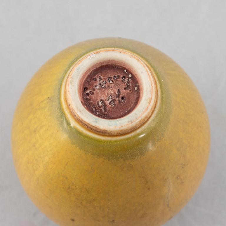 Berndt Friberg, a stoneware miniature vase, Gustavsberg Studio 1976.