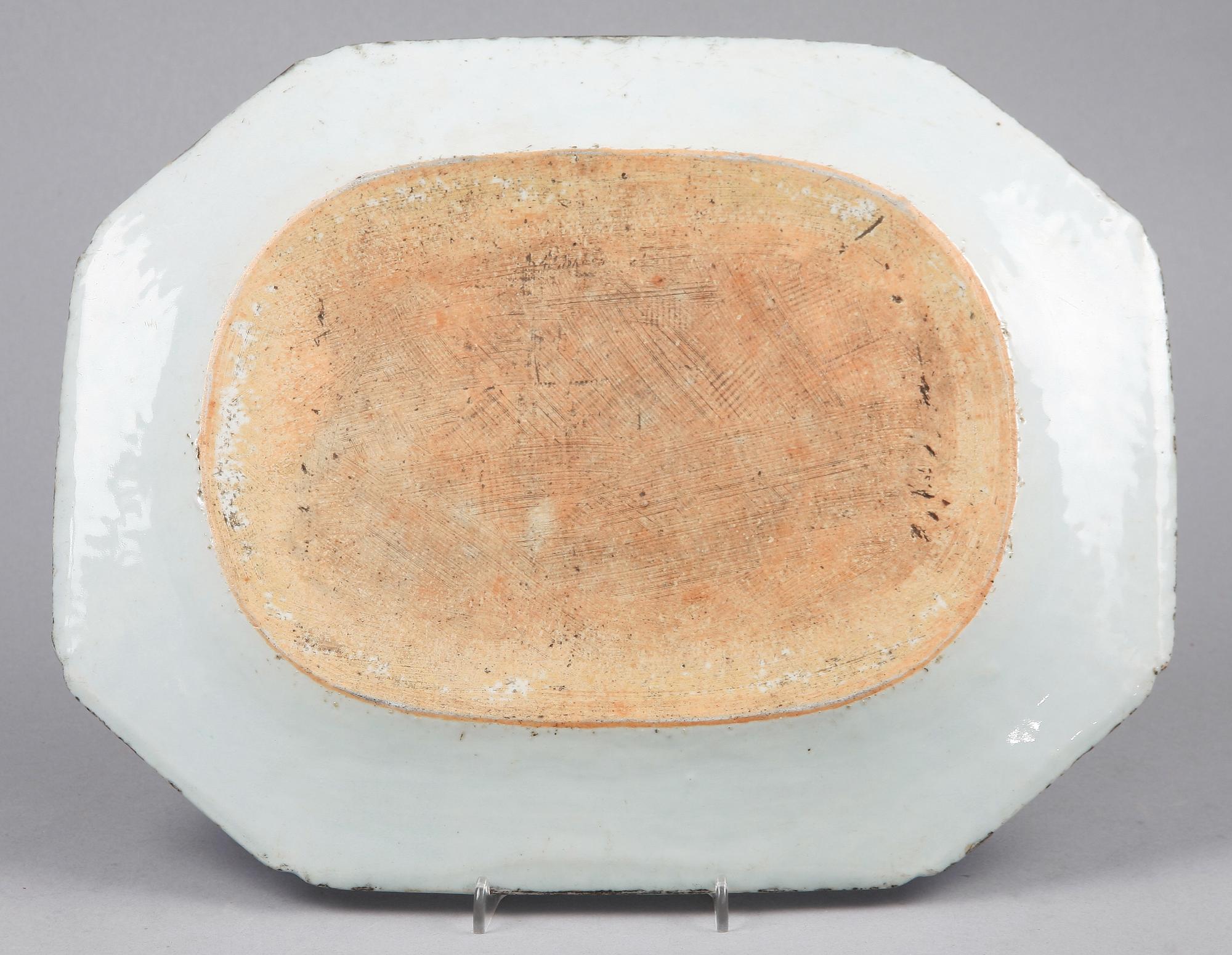 STEKFAT, porslin, Qianlong, Kina 1700-tal.