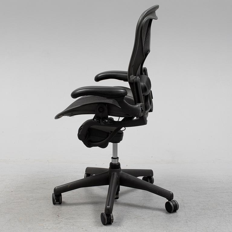 A 'Aeron' office chair by Herman Miller.