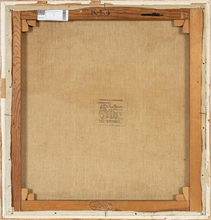 Helge Johansson, olja på duk, signerad Orust 1917.