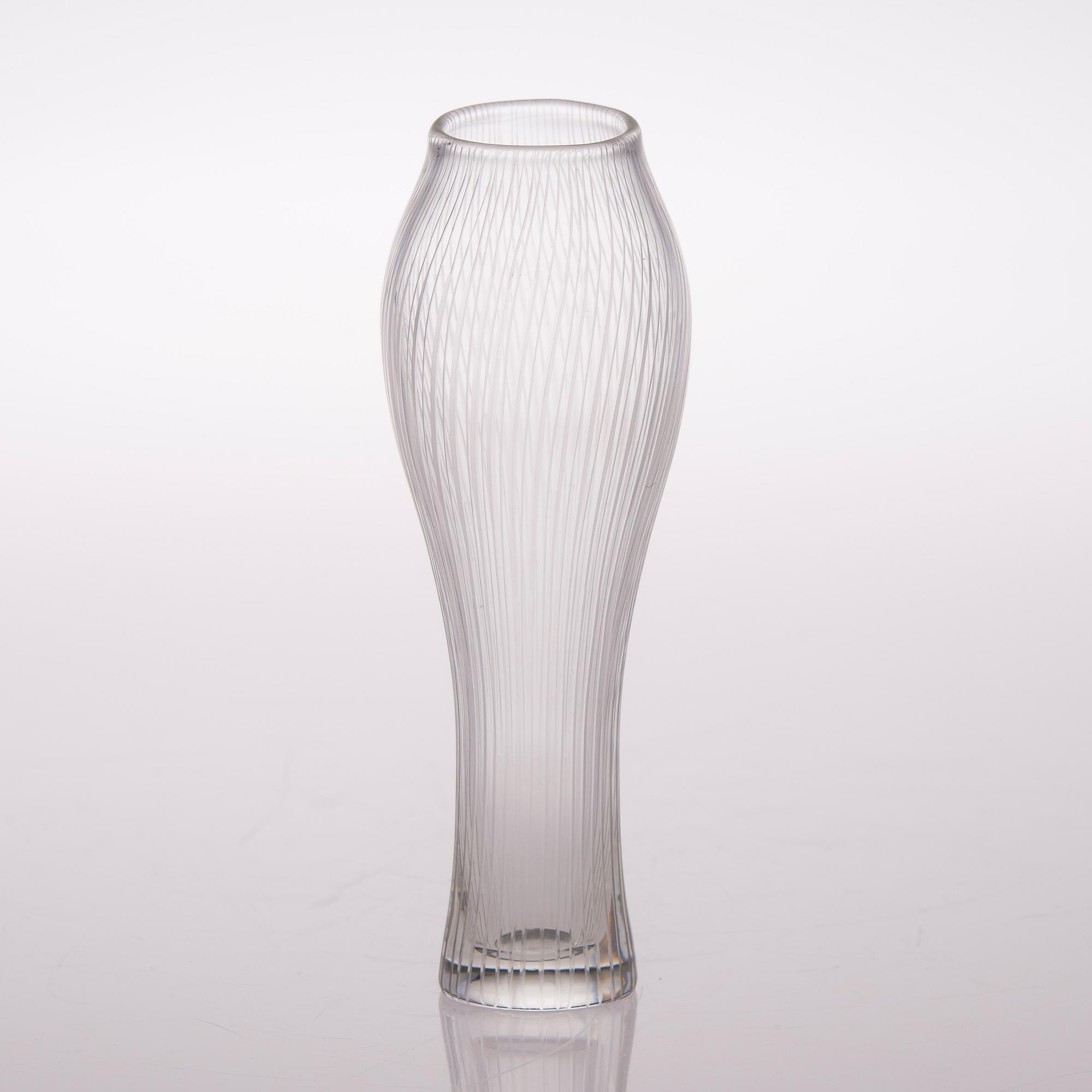 TAPIO WIRKKALA, VAS, glas, "Fölben", signerad Tapio Wirkkala, Iittala.