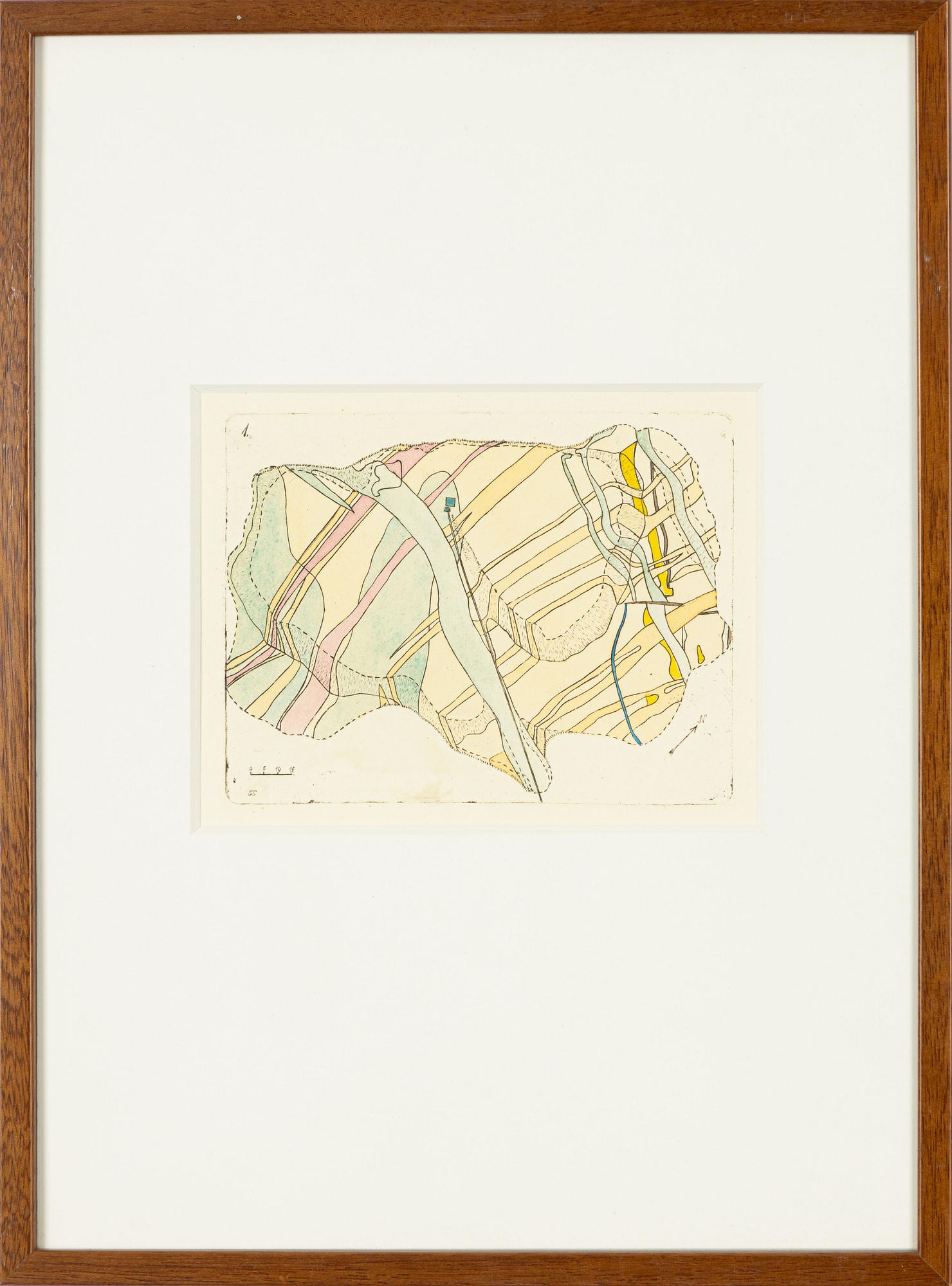 Sten Eklund, "Geologisk karta över Kullahusområdet" From "Kullahusets hemlighet".