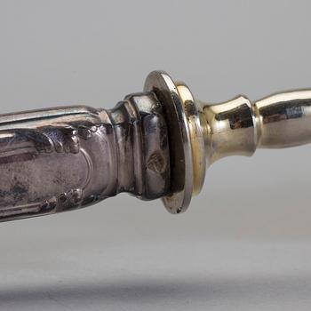 BESTICK, 15 st, silver. Östeuropa, 1900-talets början. Vikt ca 270 gram.