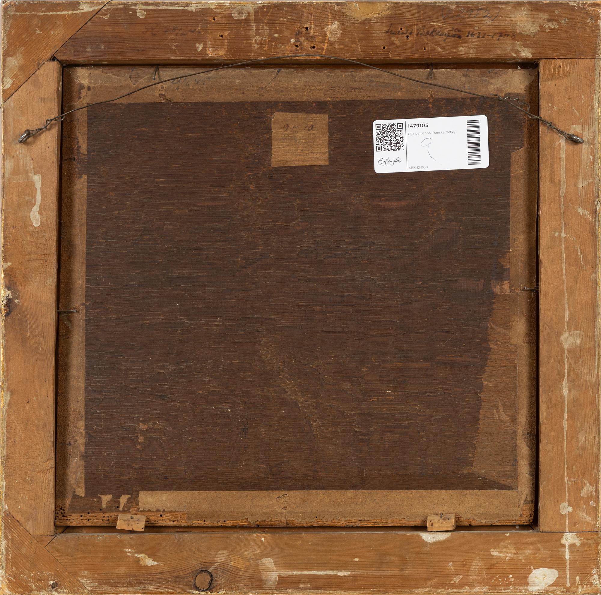 Ludolf Bakhuizen, circle of, oil on panel.