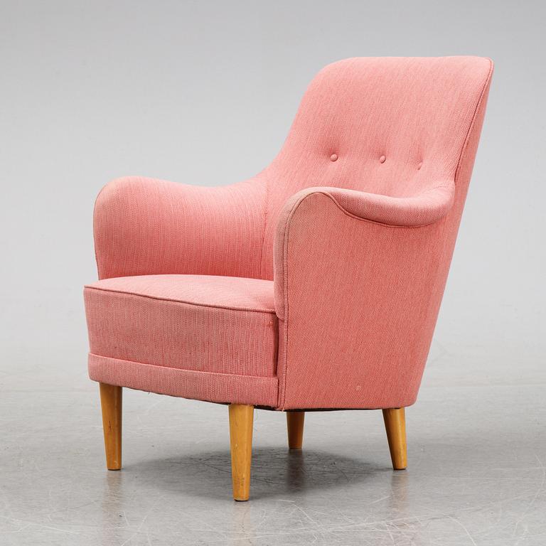 Carl Malmsten, fåtölj, "Samsas", 1900-talets andra hälft.