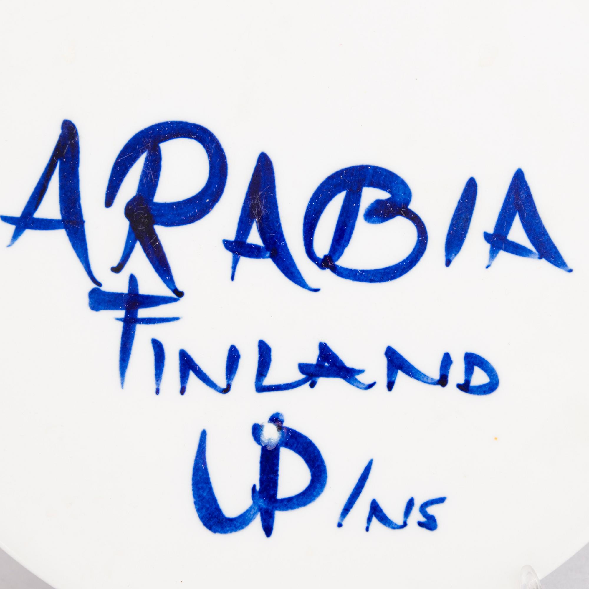 ULLA PROCOPÉ, A 21-piece 'Valencia' tea set for Arabia, Finland, 1970s.