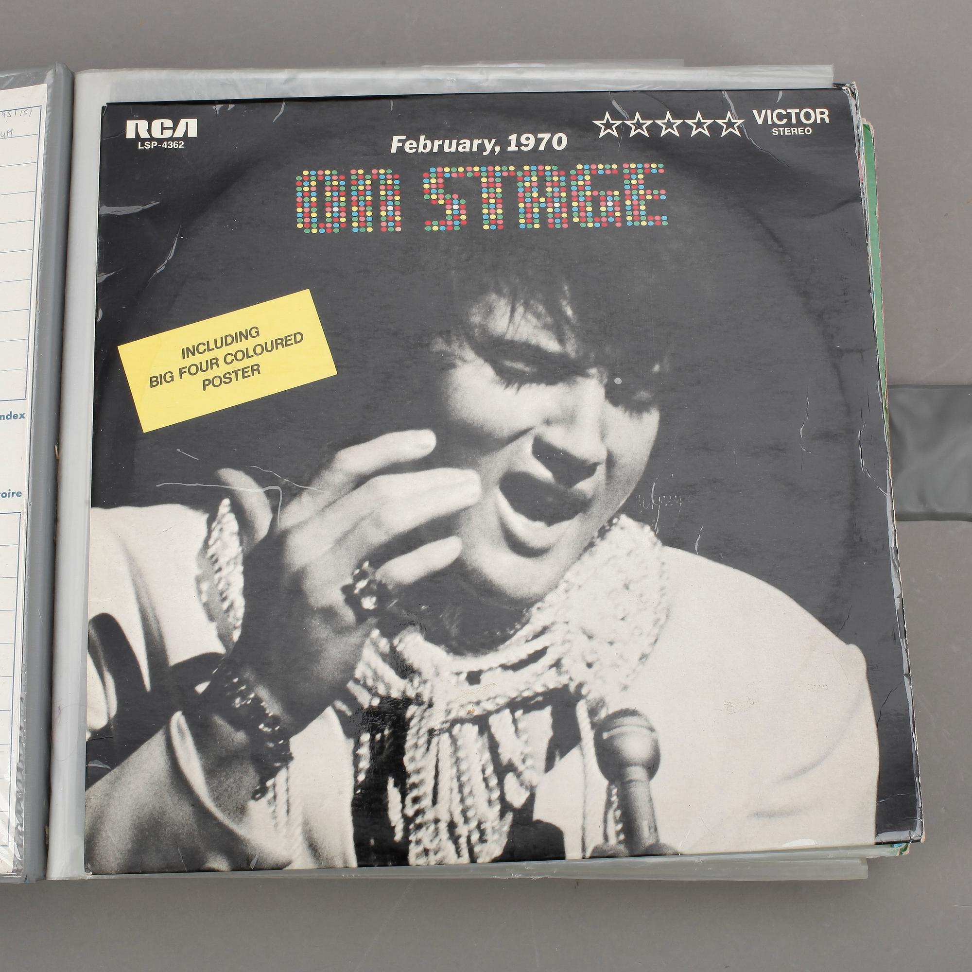 PARTI LP-SKIVOR, 36 st, Elvis.
