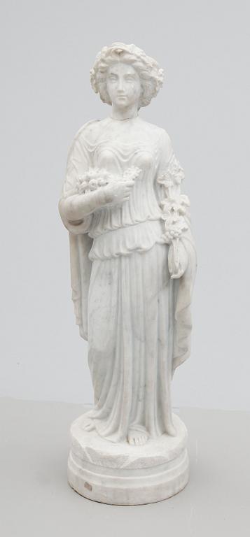 TRÄDGÅRDSSKULPTUR, marmor, 1800-/1900-tal.