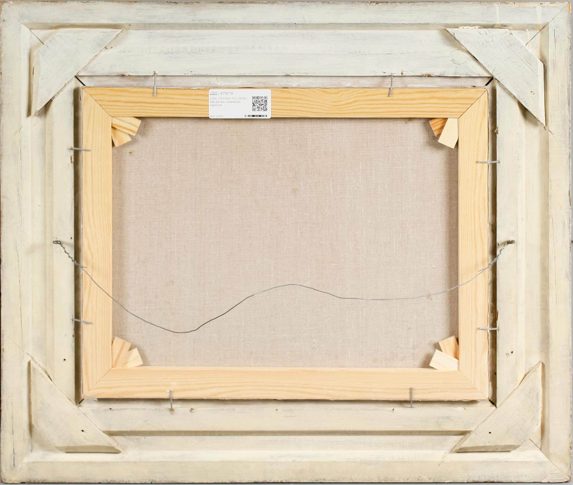 CARL EDVARD TULLBERG, olja på duk, signerad.