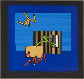 Lennart Rodhe, silkscreen in colours, 1970, signed 130/260.