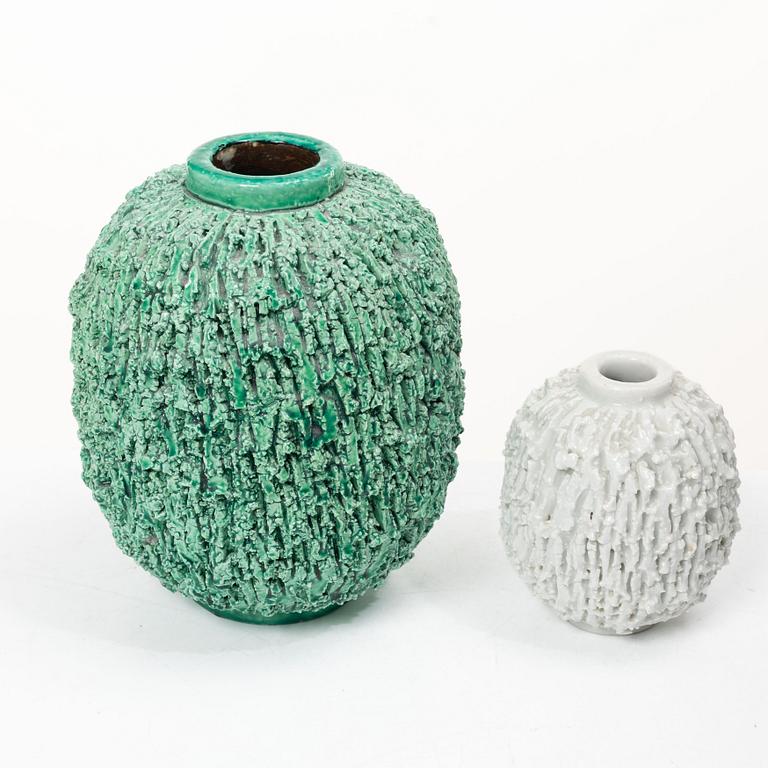 Gunnar Nylund, two vases, Rörstrand.