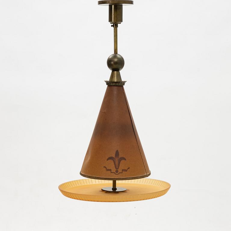 Harald Notini, a ceiling lamp model "6382", Arvid Böhlmarks Lampfabrik, 1930's.