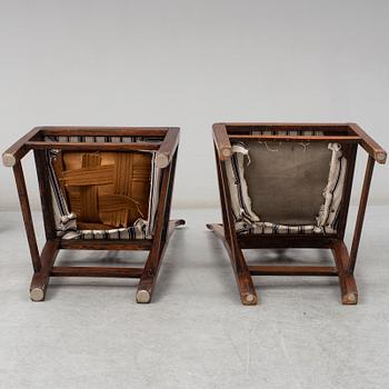 Four Chippendale chairs, England, 18th Century.