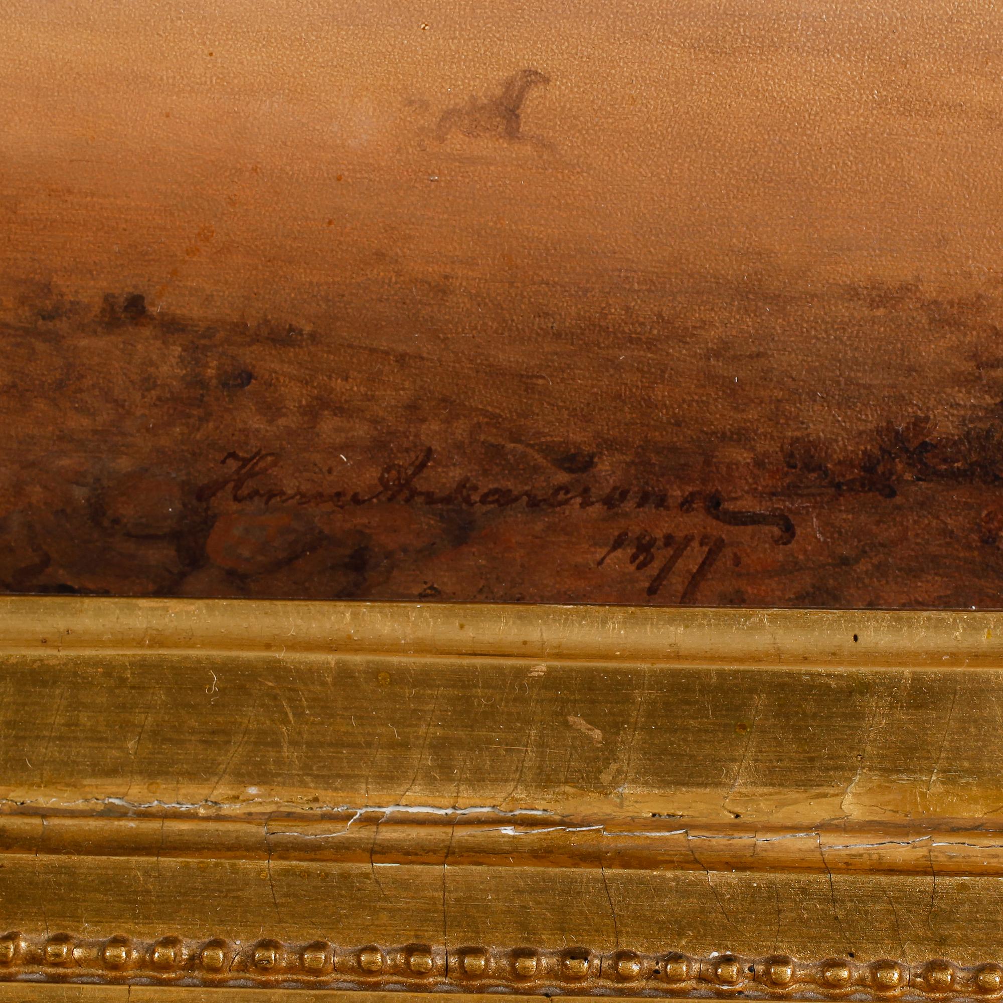 HENRIC ANKARCRONA, olja på duk, signerad och daterad 1877.