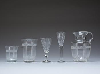 PARTI GLAS, 25 delar. 1800/1900-tal.