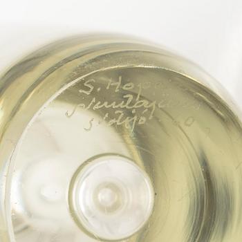 Saara Hopea, vas, "Bubbla", signerad S. Hopea Nuutajärvi Notsjö -60.