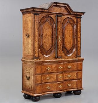 A Swedish late Baroque 18th century cupboard.