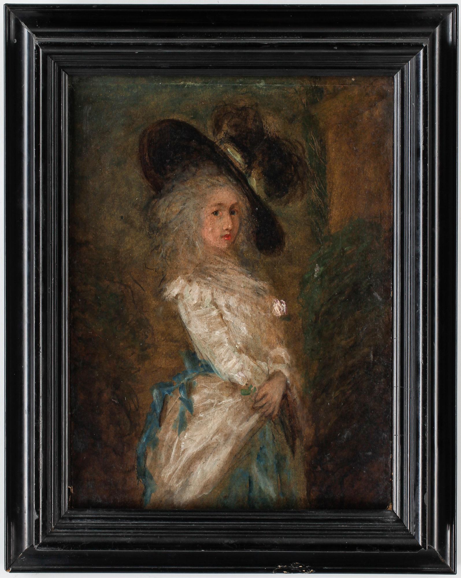 OKÄND KONSTNÄR, blandteknik, 1800-tal.