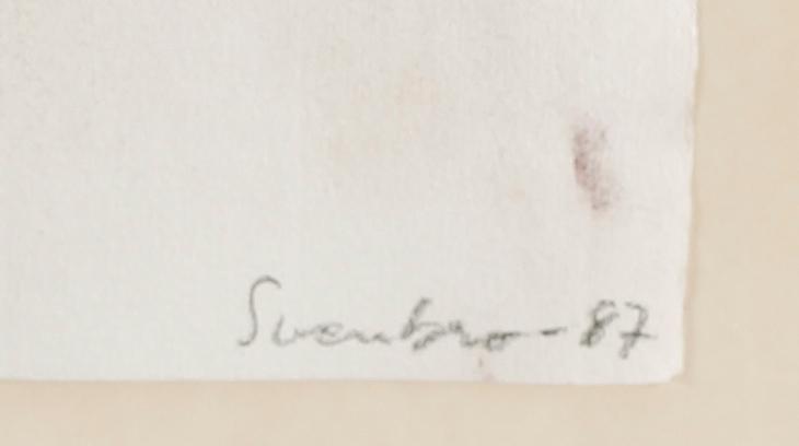 ANNIKA SVENBRO, pastell, signerad och daterad -87.