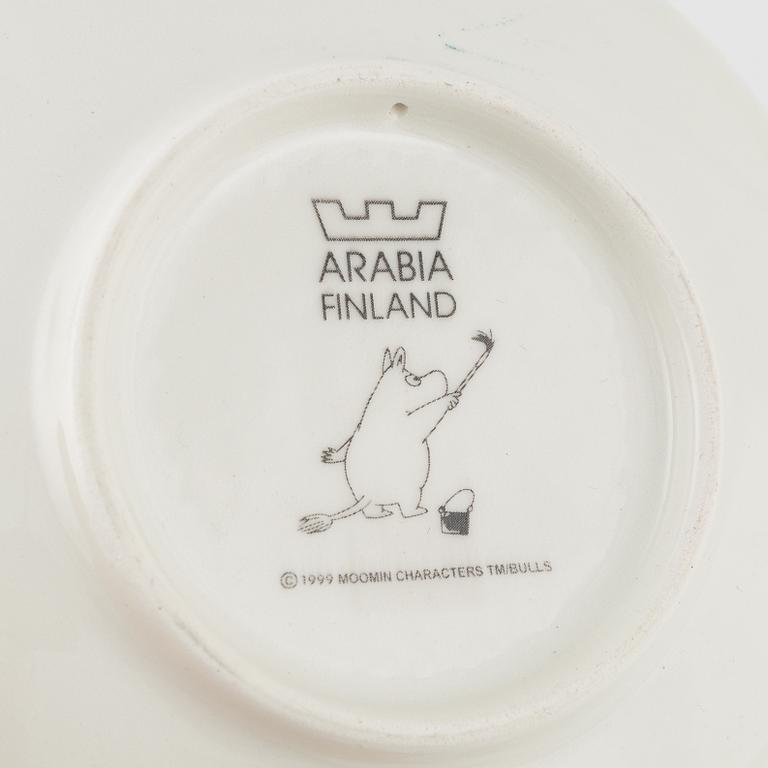 Samlartallrikar, 14 st, porslin, Mumin, Moomin Characters/Bulls, Arabia, Finland.