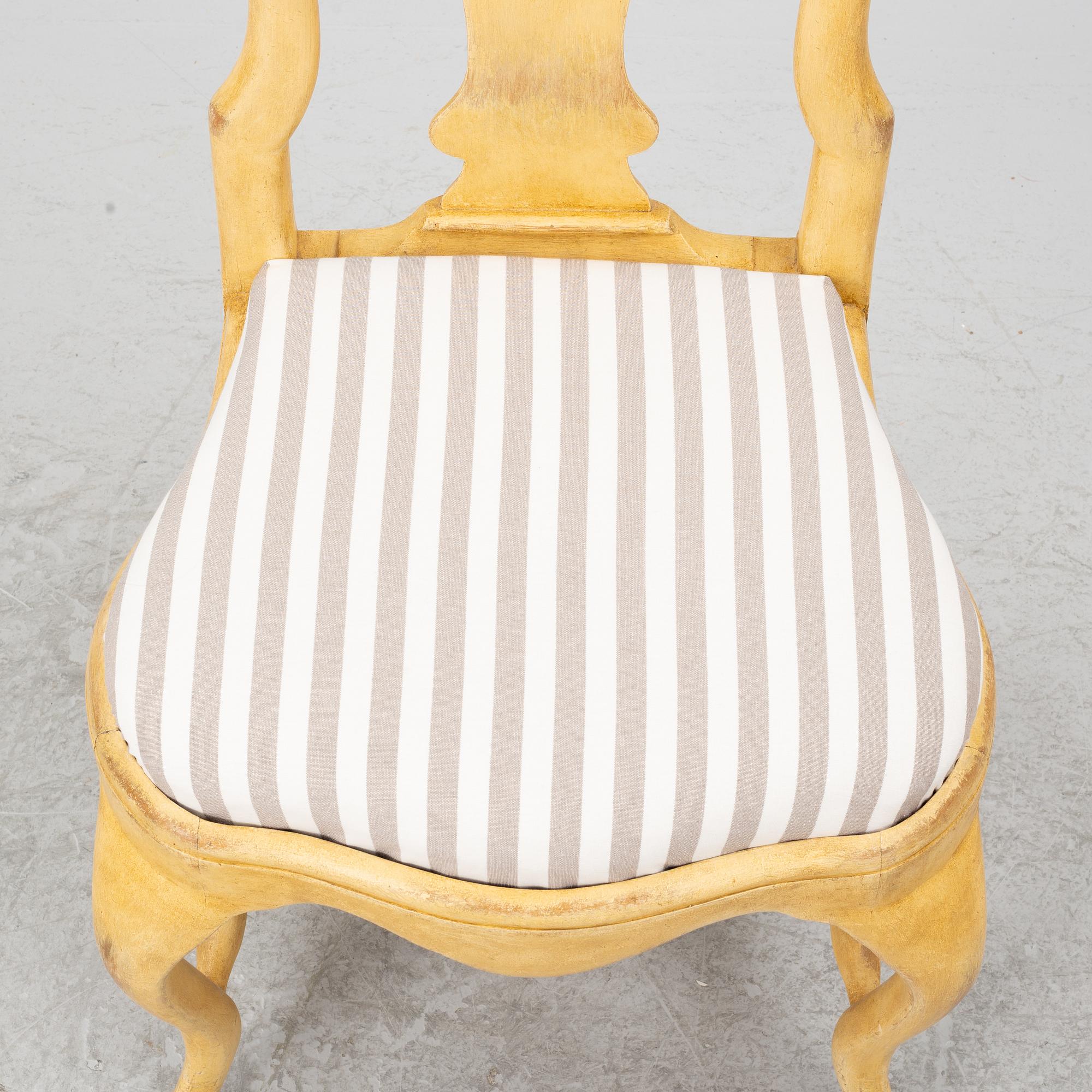 Stol, rokoko, 1700-talets andra hälft.