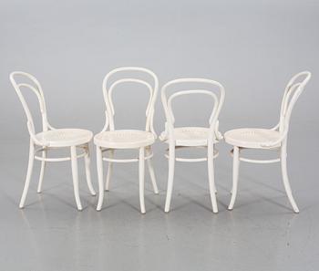 FOUR AUSRIAN FISCHEL BENtWOOD CHAIRS, late 19th or early 20th century.