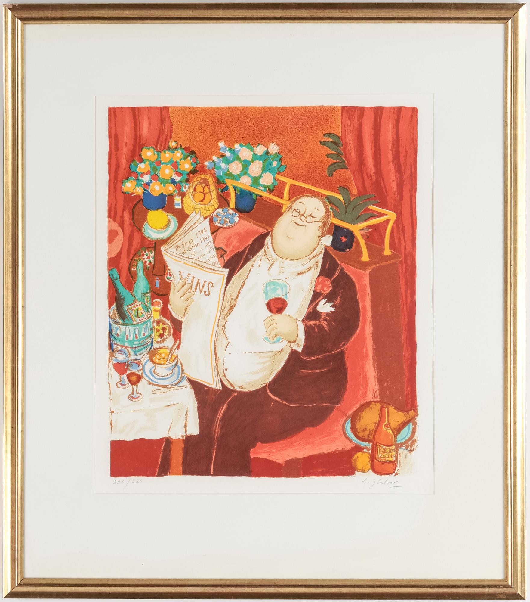 LENNART JIRLOW, litografi, signerad samt numrerad 220/225.
