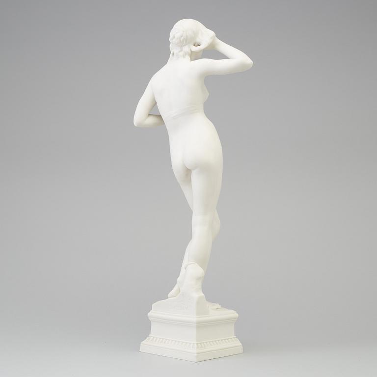 PER HASSELBERG, efter, figurin, parian,  Gustafsberg. Cirka 1900.