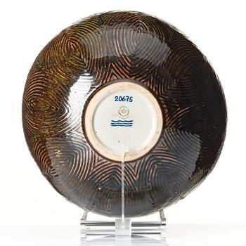 Axel Salto, skål, "Räfflad Stil",  Royal Copenhagen, 1966, modell  20675.