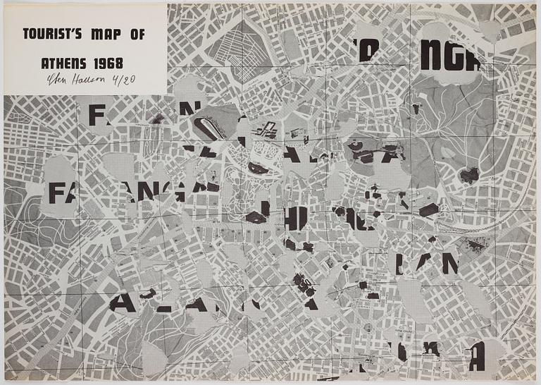 Sten Hanson, "Tourist's map of Athens".
