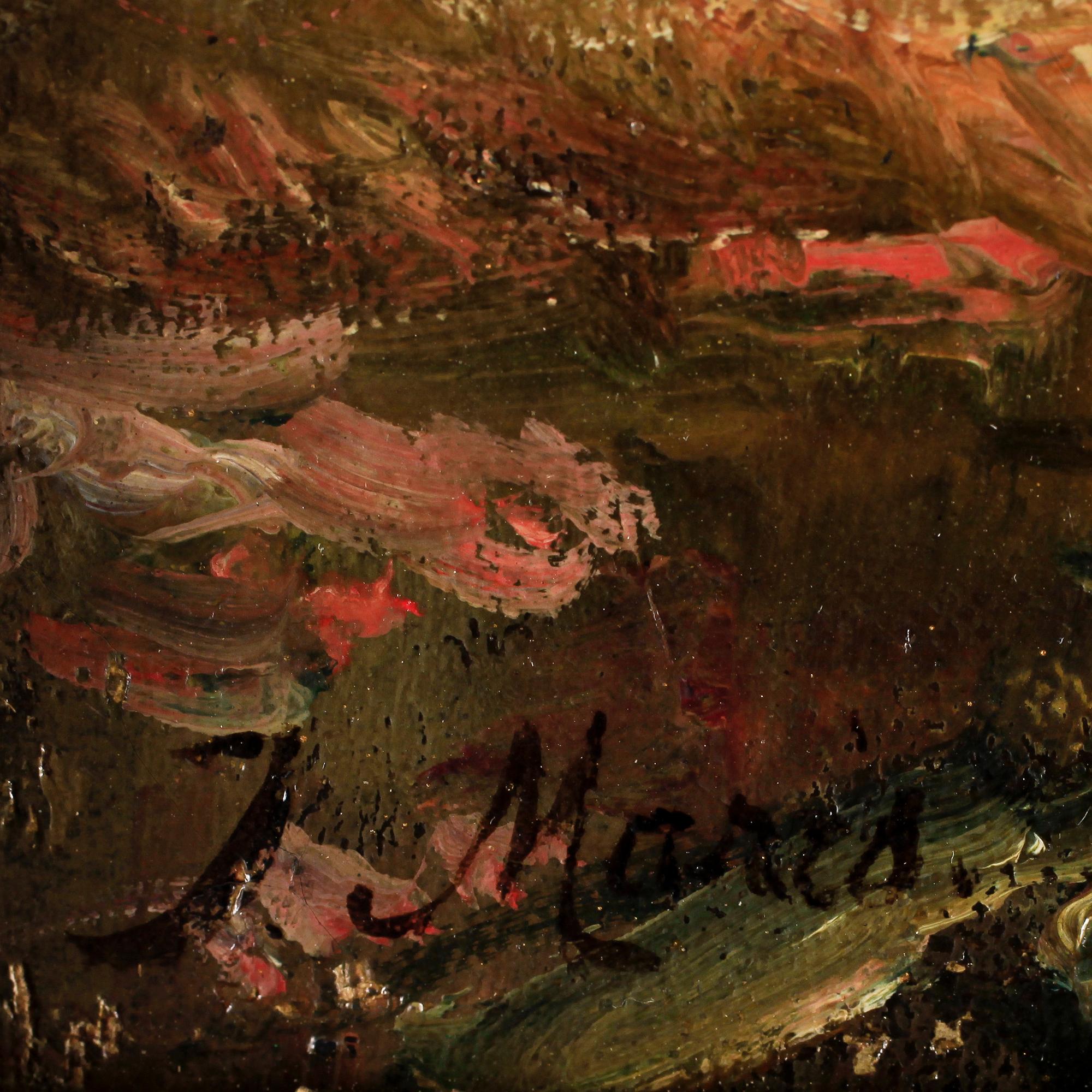 OKÄND KONSTNÄR, olja på duk, sign J Maris 1800/1900-tal.