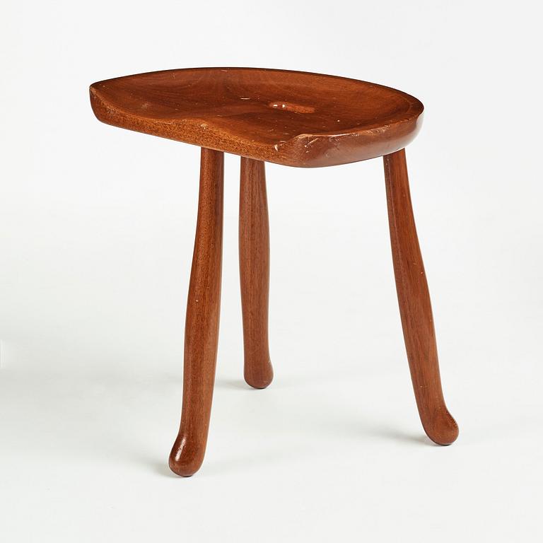 Josef Frank, a "Nil"/"Nile" mahogany stool, model 1003, for Svenskt Tenn, Sweden, probably 1940's, provenance Estrid Ericson.