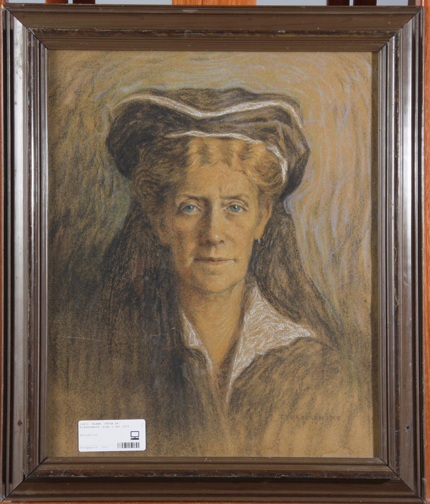 KLEEN, THYRA AF, blandteknik, sign o dat 1915.